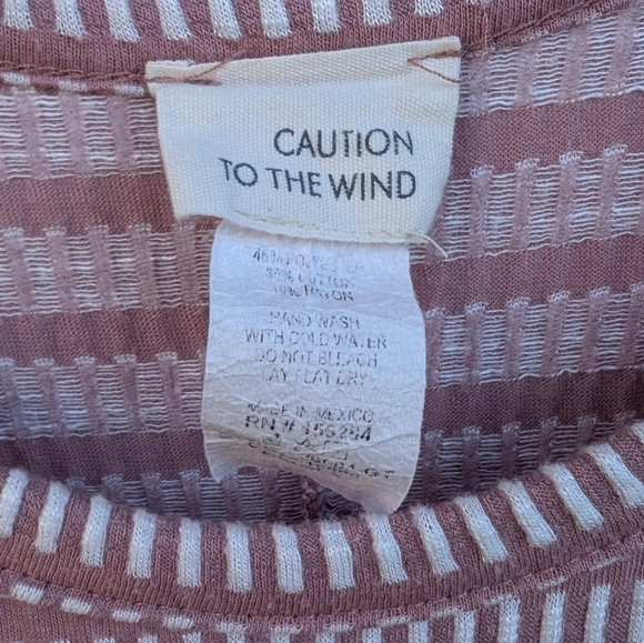 Caution To The Wind Drop Waist Pink Striped Sleeveless Maxi Dress Size Small - Picture 4 of 4